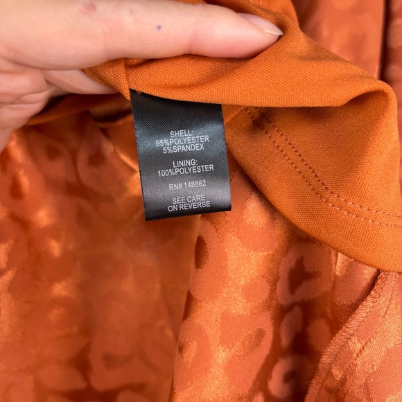 NWT Torrid Copper Leopard Jacquard Wrap Skirt Size 2x (18-20) - Picture 7 of 14